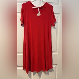 Red Zenana dress from boutique